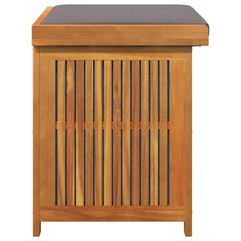 Casa si Gradina - Gradina si terasa - Mobilier exterior - Dulapuri si lazi depozitare exterior - Cutie de perne de exterior 60x50x61 cm din lemn masiv de salcam, gri închis - Infinity.ro