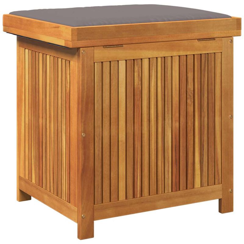 Casa si Gradina - Gradina si terasa - Mobilier exterior - Dulapuri si lazi depozitare exterior - Cutie de perne de exterior 60x50x61 cm din lemn masiv de salcam, gri închis - Infinity.ro