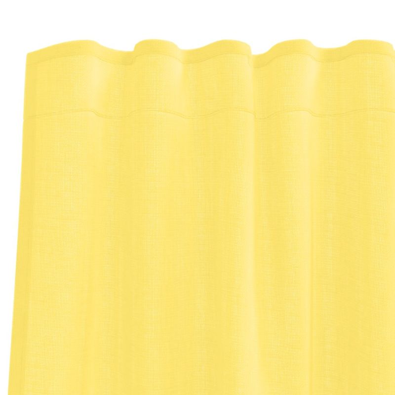 Casa si Gradina - Textile si covoare - Perdele si draperii - Perdele - Perdele Voile cu Bucle 2 buc Galben 140x175 cm - Infinity.ro