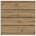 Casa si Gradina - Mobilier - Comode si corpuri - Comode - Bufeta Stejar Artisan 100x35x99 cm Lemn prelucrat - Infinity.ro