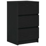 Casa si Gradina - Mobilier - Comode si corpuri - Noptiere - Noptiere cu 3 sertare 2 buc Negru 39x35x65 cm - Infinity.ro