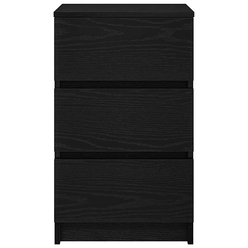 Casa si Gradina - Mobilier - Comode si corpuri - Noptiere - Noptiere cu 3 sertare 2 buc Negru 39x35x65 cm - Infinity.ro