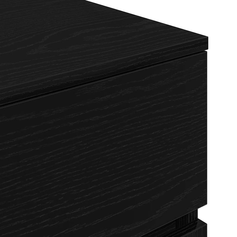 Casa si Gradina - Mobilier - Comode si corpuri - Noptiere - Noptiere cu 3 sertare 2 buc Negru 39x35x65 cm - Infinity.ro