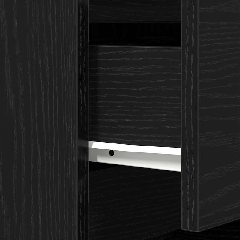 Casa si Gradina - Mobilier - Comode si corpuri - Noptiere - Noptiere cu 3 sertare 2 buc Negru 39x35x65 cm - Infinity.ro