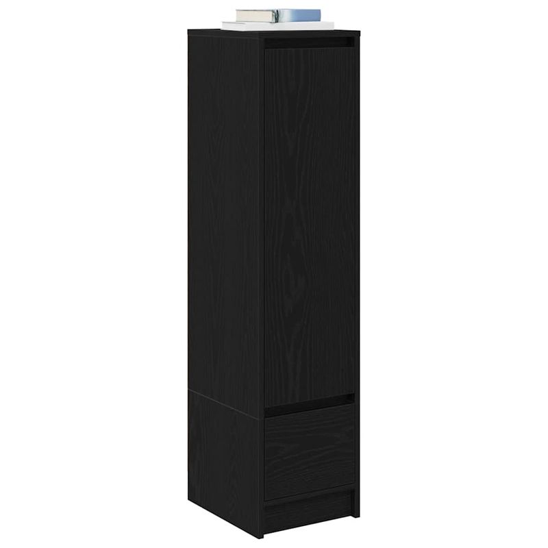 Casa si Gradina - Mobilier - Dulapuri si sifoniere - Dulapuri - Dulap Stejar negru 29,5x34x119,5 cm Lemn prelucrat - Infinity.ro