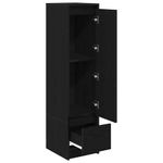 Casa si Gradina - Mobilier - Dulapuri si sifoniere - Dulapuri - Dulap Stejar negru 29,5x34x119,5 cm Lemn prelucrat - Infinity.ro