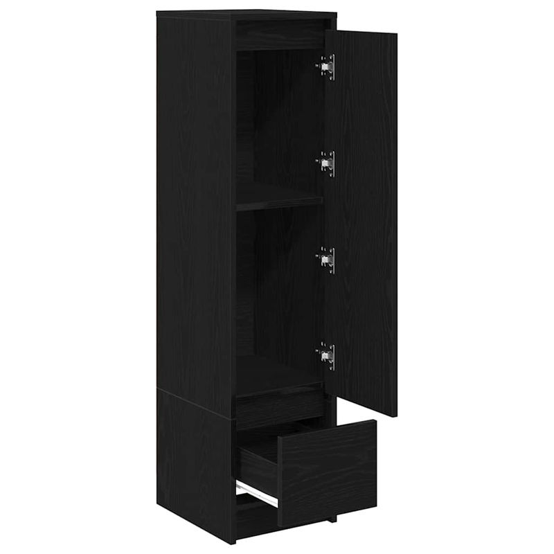 Casa si Gradina - Mobilier - Dulapuri si sifoniere - Dulapuri - Dulap Stejar negru 29,5x34x119,5 cm Lemn prelucrat - Infinity.ro