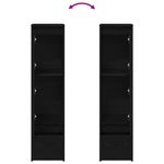 Casa si Gradina - Mobilier - Dulapuri si sifoniere - Dulapuri - Dulap Stejar negru 29,5x34x119,5 cm Lemn prelucrat - Infinity.ro