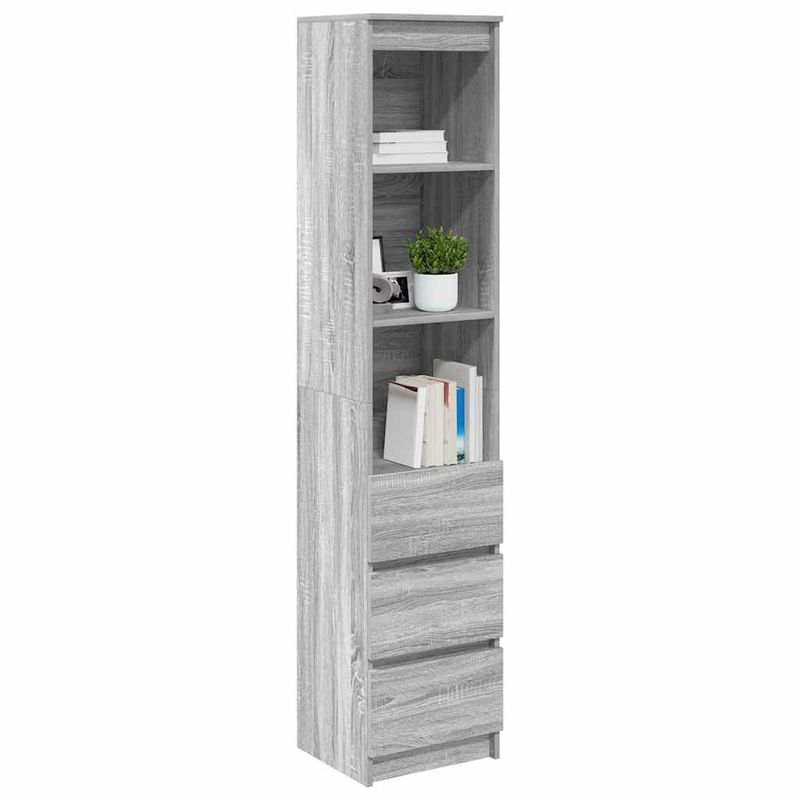 Casa si Gradina - Mobilier - Comode si corpuri - Comode - Dulapuri gri Sonoma 37,5x35x180 cm Lemn prelucrat - Infinity.ro