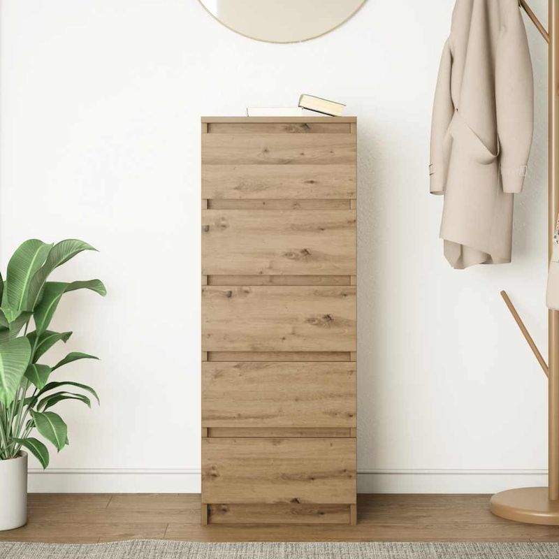 Casa si Gradina - Mobilier - Comode si corpuri - Comode - Bufeta cu sertare Stejar Artisan 37,5x35x99 cm Lemn prelucrat - Infinity.ro