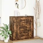Casa si Gradina - Mobilier - Comode si corpuri - Comode - Bufeta cu sertare Stejar afumat 100,5x35x98,5 cm Lemn prelucrat - Infinity.ro
