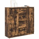 Casa si Gradina - Mobilier - Comode si corpuri - Comode - Bufeta cu sertare Stejar afumat 100,5x35x98,5 cm Lemn prelucrat - Infinity.ro