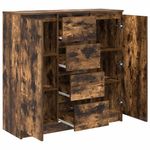Casa si Gradina - Mobilier - Comode si corpuri - Comode - Bufeta cu sertare Stejar afumat 100,5x35x98,5 cm Lemn prelucrat - Infinity.ro