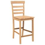 Casa si Gradina - Mobilier - Scaune si fotolii - Scaune - Scaune de bar 2 buc din lemn masiv din cauciuc natural - Infinity.ro