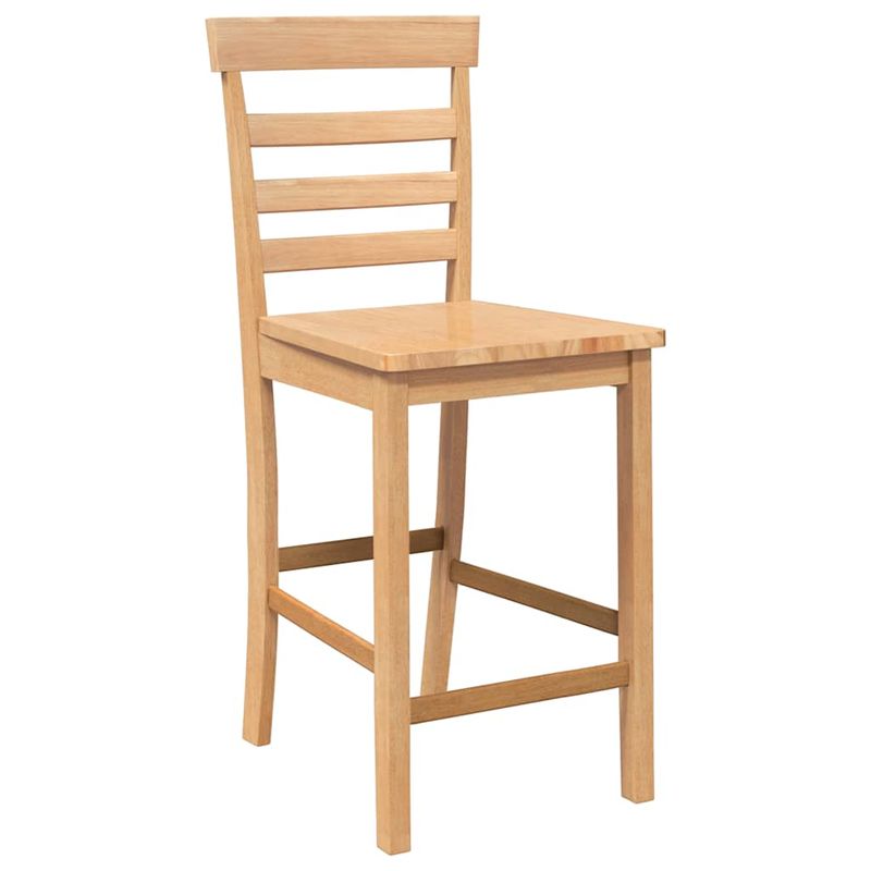 Casa si Gradina - Mobilier - Scaune si fotolii - Scaune - Scaune de bar 2 buc din lemn masiv din cauciuc natural - Infinity.ro