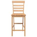 Casa si Gradina - Mobilier - Scaune si fotolii - Scaune - Scaune de bar 2 buc din lemn masiv din cauciuc natural - Infinity.ro