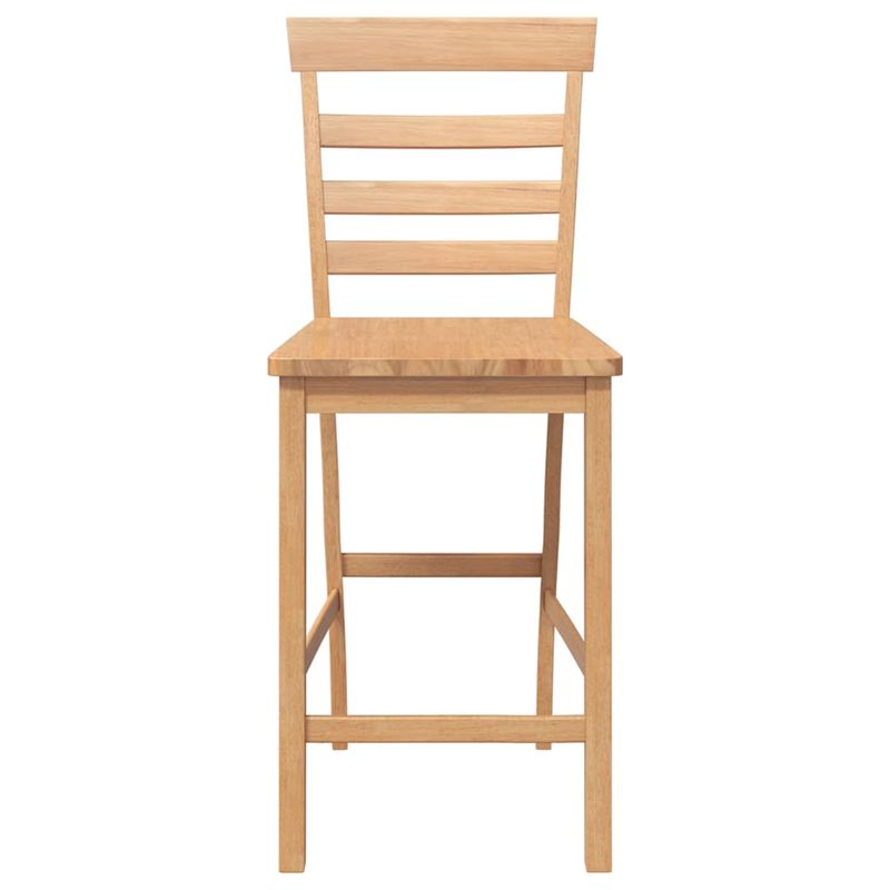 Casa si Gradina - Mobilier - Scaune si fotolii - Scaune - Scaune de bar 2 buc din lemn masiv din cauciuc natural - Infinity.ro