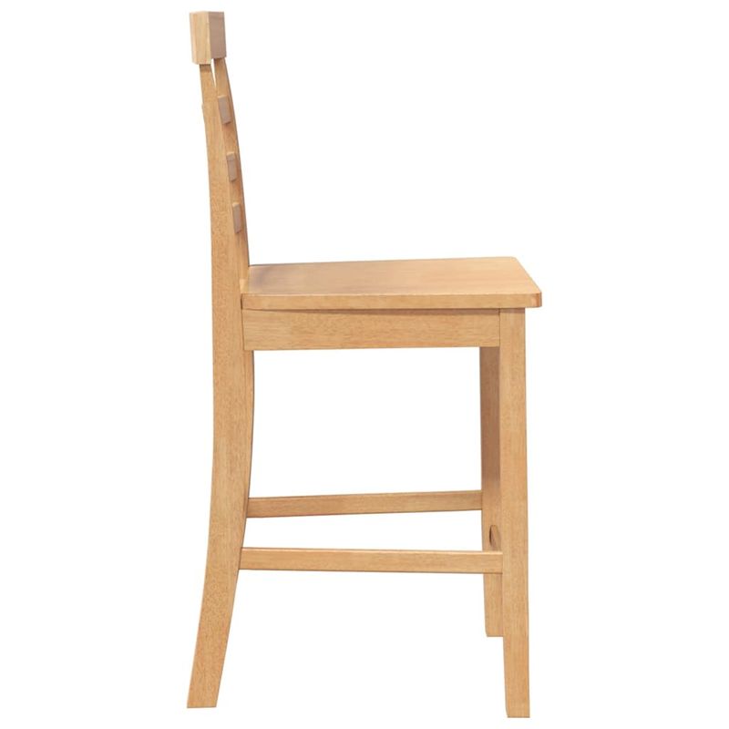 Casa si Gradina - Mobilier - Scaune si fotolii - Scaune - Scaune de bar 2 buc din lemn masiv din cauciuc natural - Infinity.ro