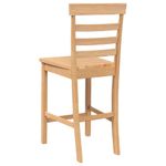 Casa si Gradina - Mobilier - Scaune si fotolii - Scaune - Scaune de bar 2 buc din lemn masiv din cauciuc natural - Infinity.ro