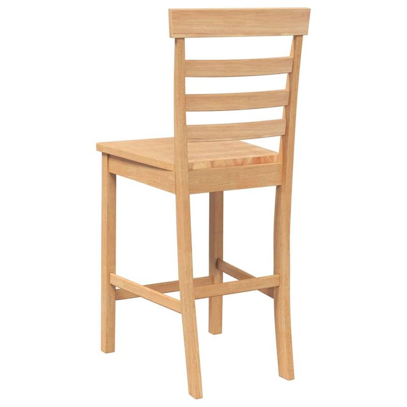 Casa si Gradina - Mobilier - Scaune si fotolii - Scaune - Scaune de bar 2 buc din lemn masiv din cauciuc natural - Infinity.ro