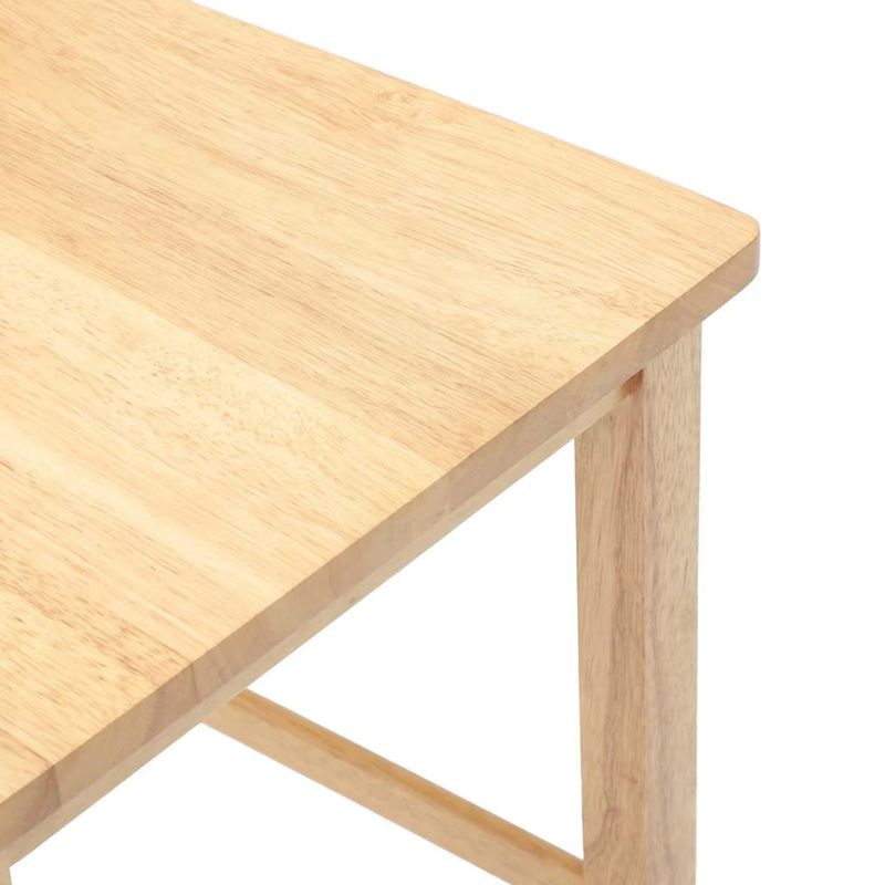 Casa si Gradina - Mobilier - Scaune si fotolii - Scaune - Scaune de bar 2 buc din lemn masiv din cauciuc natural - Infinity.ro