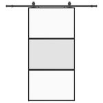 Casa si Gradina - Constructii - Usi interior, exterior si garaj - Usi interior - Usa glisanta cu set de feronerie neagra sticla securizata - Infinity.ro