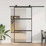 Casa si Gradina - Constructii - Usi interior, exterior si garaj - Usi interior - Usa glisanta cu set de feronerie neagra sticla securizata - Infinity.ro