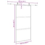 Casa si Gradina - Constructii - Usi interior, exterior si garaj - Usi interior - Usa glisanta cu set de feronerie neagra sticla securizata - Infinity.ro