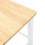 Casa si Gradina - Mobilier - Scaune si fotolii - Scaune - Scaune de bar 2 buc din cauciuc din lemn masiv alb - Infinity.ro