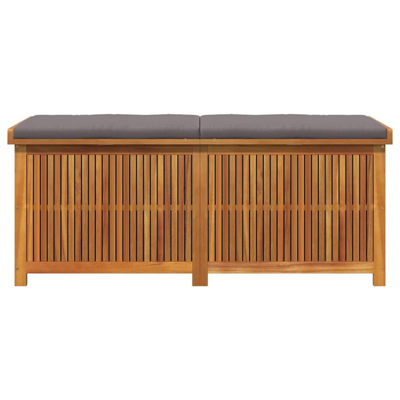 Casa si Gradina - Gradina si terasa - Mobilier exterior - Dulapuri si lazi depozitare exterior - Cutie de perne de exterior 150x50x60,5 cm lemn masiv de salcam, gri închis - Infinity.ro