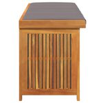 Casa si Gradina - Gradina si terasa - Mobilier exterior - Dulapuri si lazi depozitare exterior - Cutie de perne de exterior 150x50x60,5 cm lemn masiv de salcam, gri închis - Infinity.ro