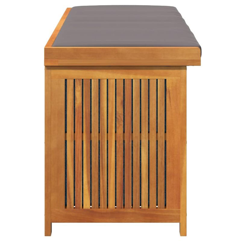 Casa si Gradina - Gradina si terasa - Mobilier exterior - Dulapuri si lazi depozitare exterior - Cutie de perne de exterior 150x50x60,5 cm lemn masiv de salcam, gri închis - Infinity.ro