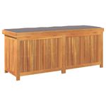 Casa si Gradina - Gradina si terasa - Mobilier exterior - Dulapuri si lazi depozitare exterior - Cutie de perne de exterior 150x50x60,5 cm lemn masiv de salcam, gri închis - Infinity.ro