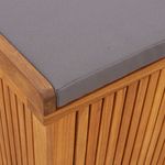 Casa si Gradina - Gradina si terasa - Mobilier exterior - Dulapuri si lazi depozitare exterior - Cutie de perne de exterior 150x50x60,5 cm lemn masiv de salcam, gri închis - Infinity.ro