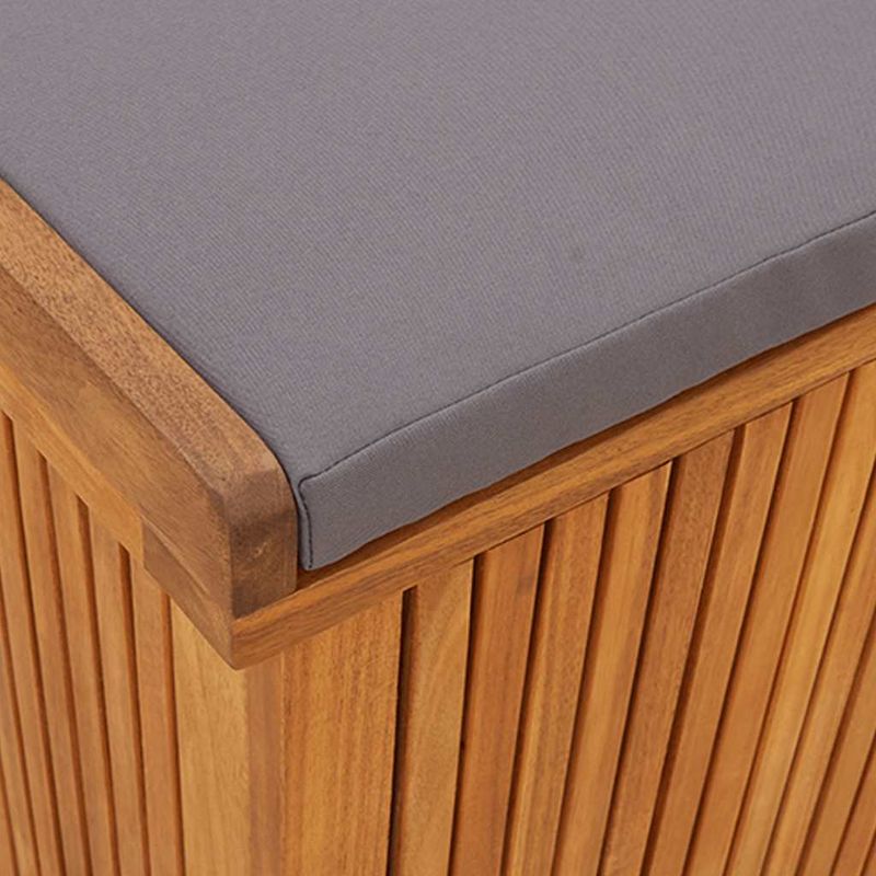 Casa si Gradina - Gradina si terasa - Mobilier exterior - Dulapuri si lazi depozitare exterior - Cutie de perne de exterior 150x50x60,5 cm lemn masiv de salcam, gri închis - Infinity.ro