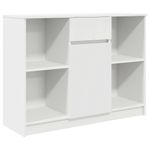 Casa si Gradina - Mobilier - Comode si corpuri - Comode - Bufeta cu sertar alb 101x35x76 cm din lemn prelucrat - Infinity.ro