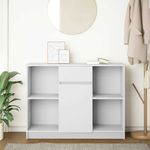 Casa si Gradina - Mobilier - Comode si corpuri - Comode - Bufeta cu sertar alb 101x35x76 cm din lemn prelucrat - Infinity.ro