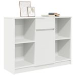 Casa si Gradina - Mobilier - Comode si corpuri - Comode - Bufeta cu sertar alb 101x35x76 cm din lemn prelucrat - Infinity.ro