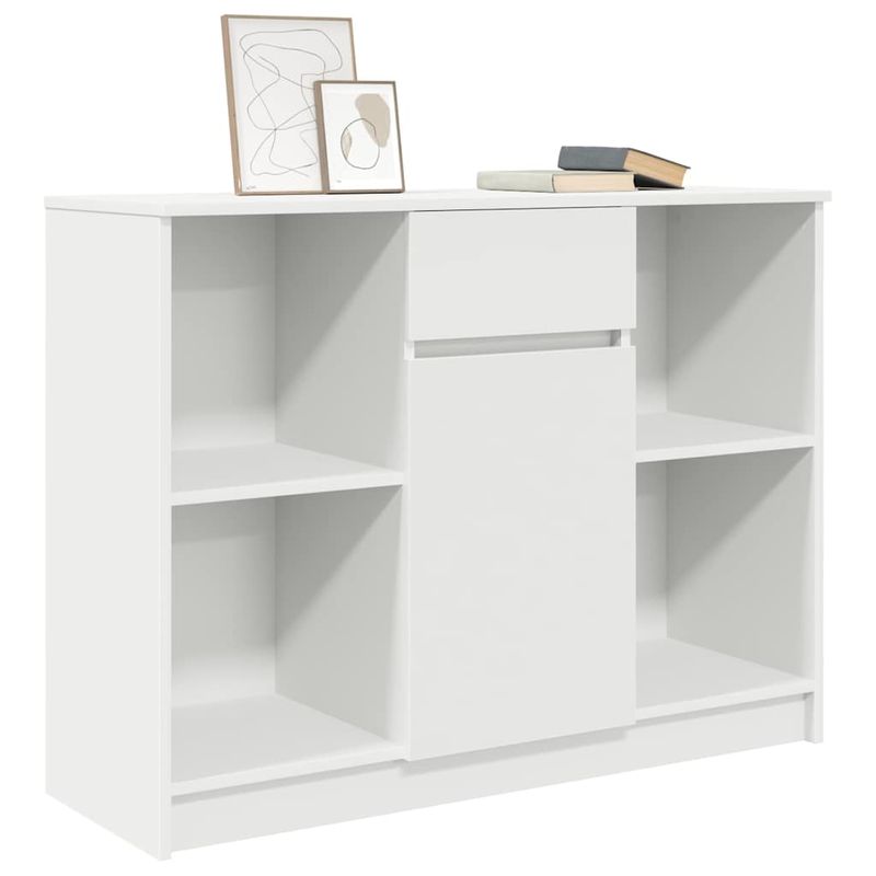 Casa si Gradina - Mobilier - Comode si corpuri - Comode - Bufeta cu sertar alb 101x35x76 cm din lemn prelucrat - Infinity.ro