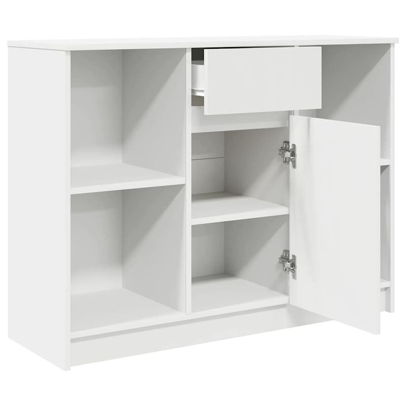 Casa si Gradina - Mobilier - Comode si corpuri - Comode - Bufeta cu sertar alb 101x35x76 cm din lemn prelucrat - Infinity.ro