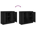 Casa si Gradina - Mobilier - Comode si corpuri - Comode - Bufeta Stejar negru 85x34x76 cm Lemn prelucrat - Infinity.ro