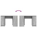 Casa si Gradina - Mobilier - Mese si birouri - Birouri - Birou Gri Sonoma 120x42x76 cm lemn prelucrat - Infinity.ro