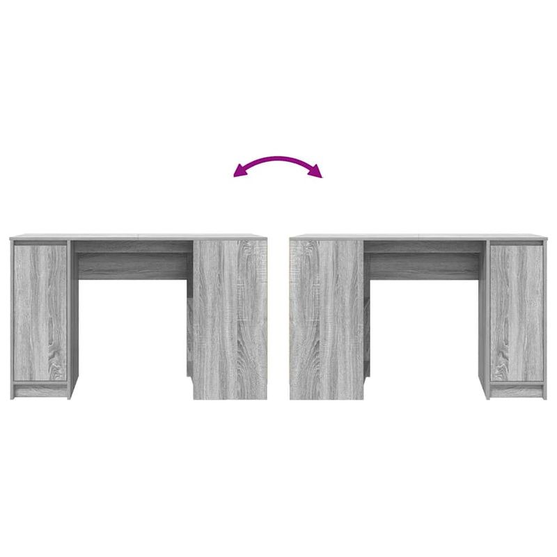 Casa si Gradina - Mobilier - Mese si birouri - Birouri - Birou Gri Sonoma 120x42x76 cm lemn prelucrat - Infinity.ro