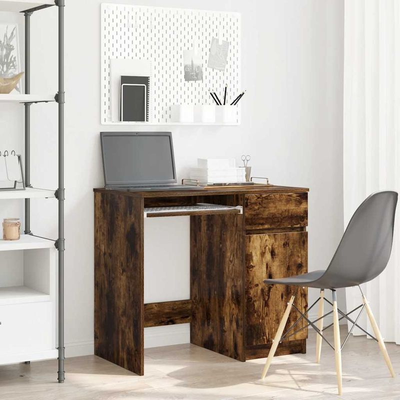Casa si Gradina - Mobilier - Mese si birouri - Birouri - Birou Stejar afumat 86x49x76 cm Lemn prelucrat - Infinity.ro