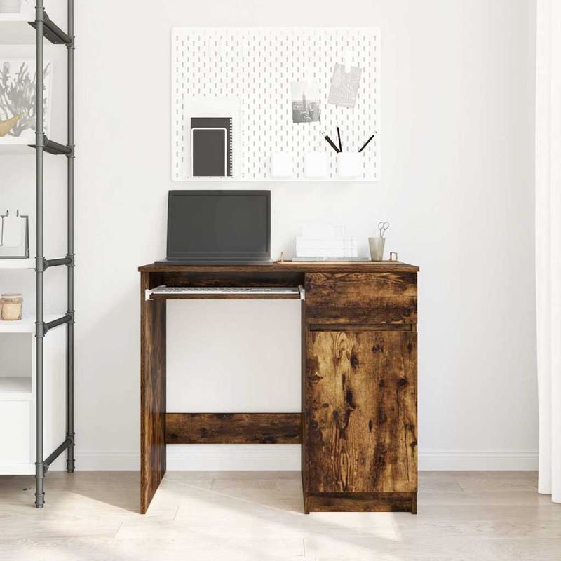 Casa si Gradina - Mobilier - Mese si birouri - Birouri - Birou Stejar afumat 86x49x76 cm Lemn prelucrat - Infinity.ro