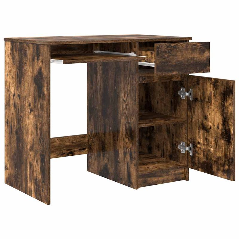 Casa si Gradina - Mobilier - Mese si birouri - Birouri - Birou Stejar afumat 86x49x76 cm Lemn prelucrat - Infinity.ro