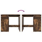 Casa si Gradina - Mobilier - Mese si birouri - Birouri - Birou Stejar afumat 86x49x76 cm Lemn prelucrat - Infinity.ro