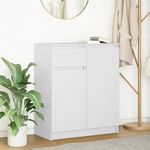 Casa si Gradina - Mobilier - Comode si corpuri - Comode - Bufeta cu sertar alb 71x35x84 cm din lemn prelucrat - Infinity.ro