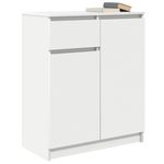 Casa si Gradina - Mobilier - Comode si corpuri - Comode - Bufeta cu sertar alb 71x35x84 cm din lemn prelucrat - Infinity.ro