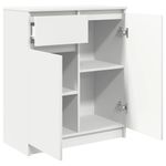 Casa si Gradina - Mobilier - Comode si corpuri - Comode - Bufeta cu sertar alb 71x35x84 cm din lemn prelucrat - Infinity.ro